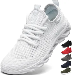 Women & Mens Running Shoes Tennis Walking Gym Lightweight Workout Slip on Athletic Fashion Sneakers Breathable Sport Jogging Hiking Casual Shoe