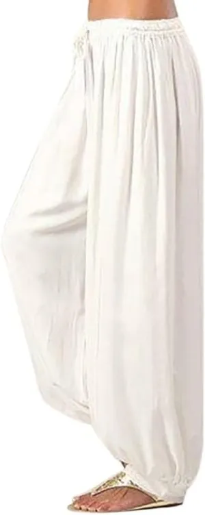 Women Capri Pants Boho Pants for Women Hippie Harem Pants Womens Yoga Pants Comfy Bohemian Flowy Hippie Clothes