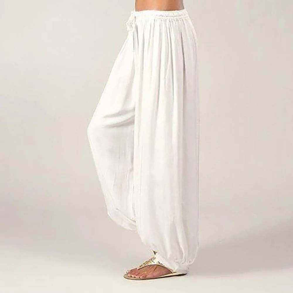 Women Capri Pants Boho Pants for Women Hippie Harem Pants Womens Yoga Pants Comfy Bohemian Flowy Hippie Clothes