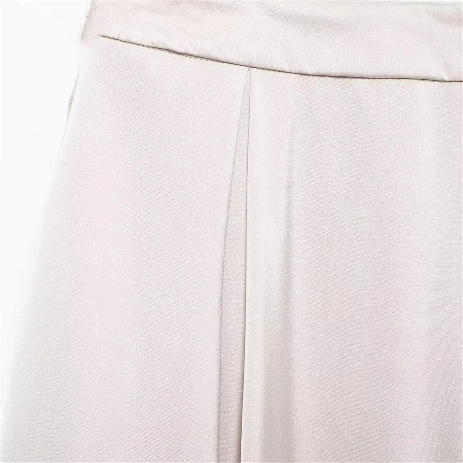 Women High Waist Solid Midi Skirt Female Fashion Pleated Side Zipper A-Line Long Skirt