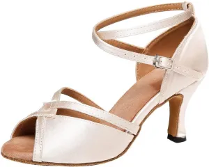 Women Latin Dance Shoes Ballroom Party Salsa Dance Practice Performance Shoes High Heel 805