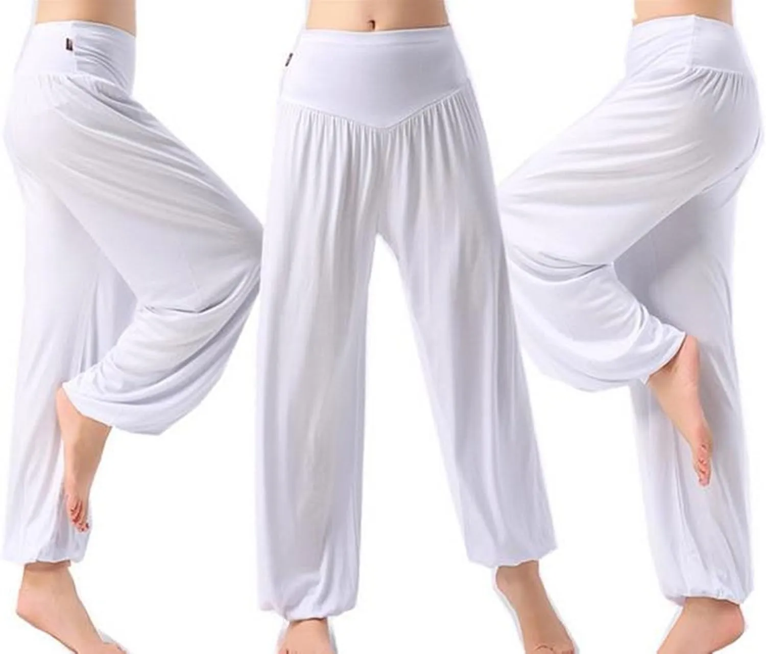 Women Super Soft Harem Pants Modal Yoga Pants Elastic Pilates Pants Sport Pants