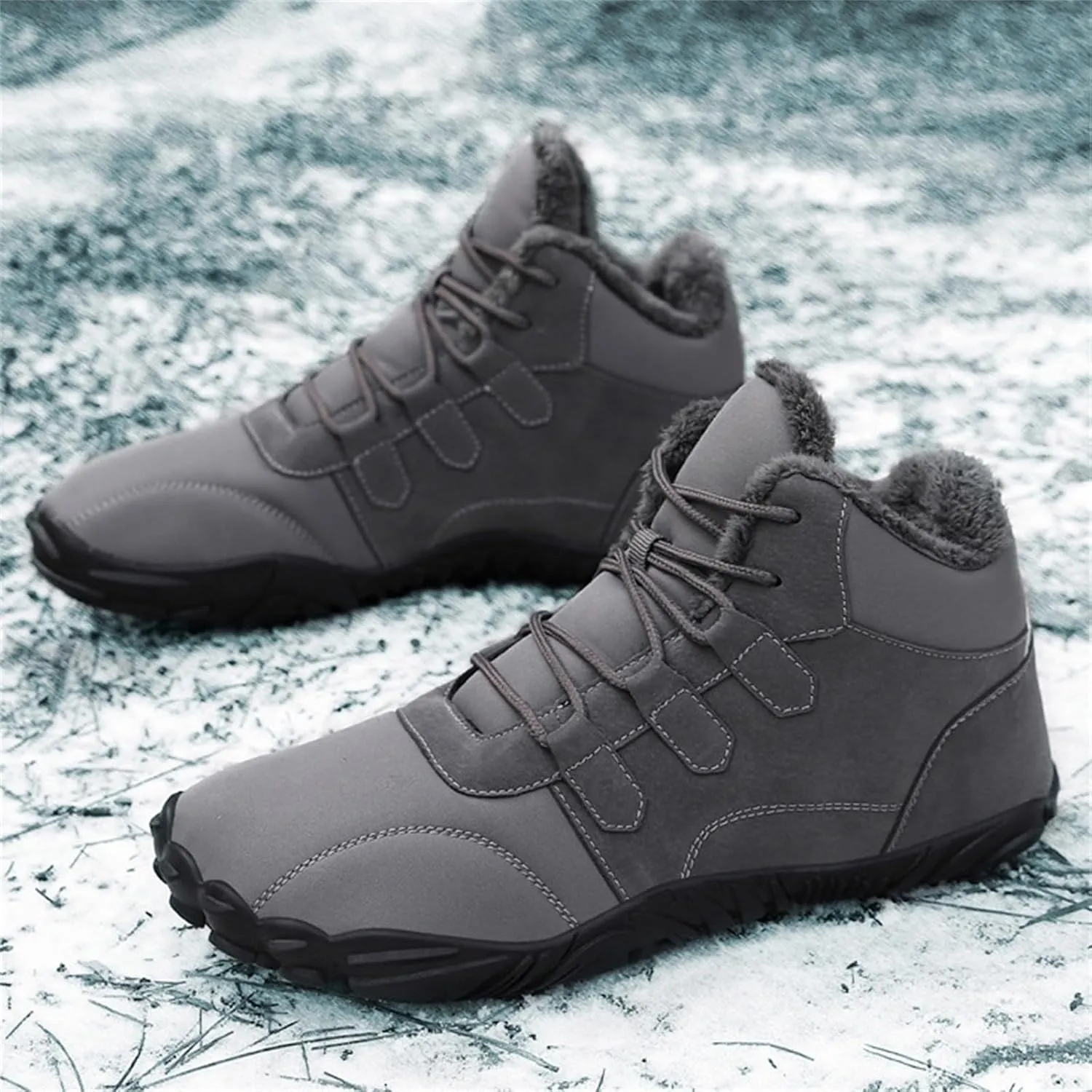 Women Winter Boots Wide Calf White and Black Winter Boots for Women Snow Boots Women Slip On Winter Boots for Women Womens Winter Booties Prime of Day Deals