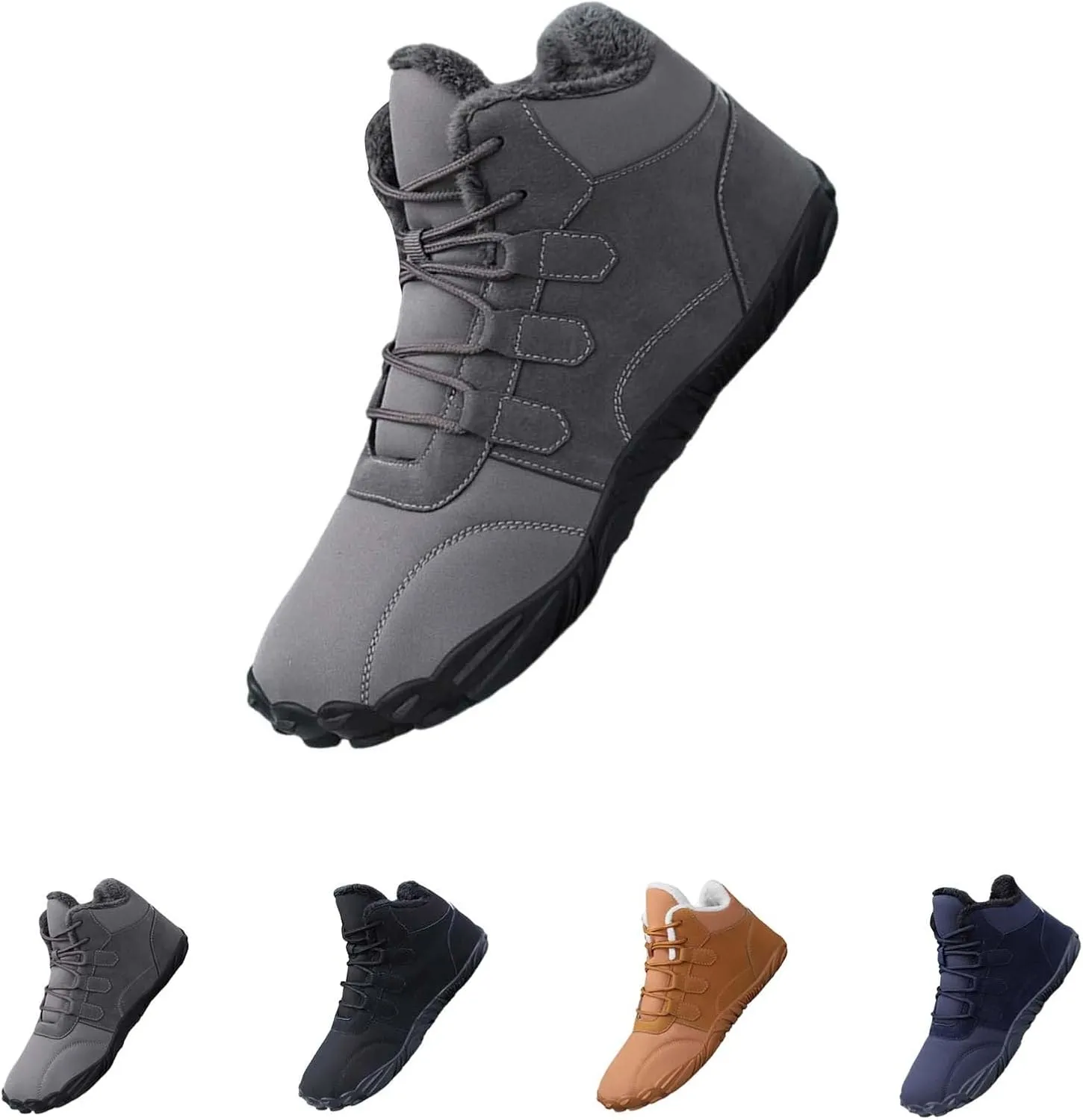 Women Winter Boots Wide Calf White and Black Winter Boots for Women Snow Boots Women Slip On Winter Boots for Women Womens Winter Booties Prime of Day Deals