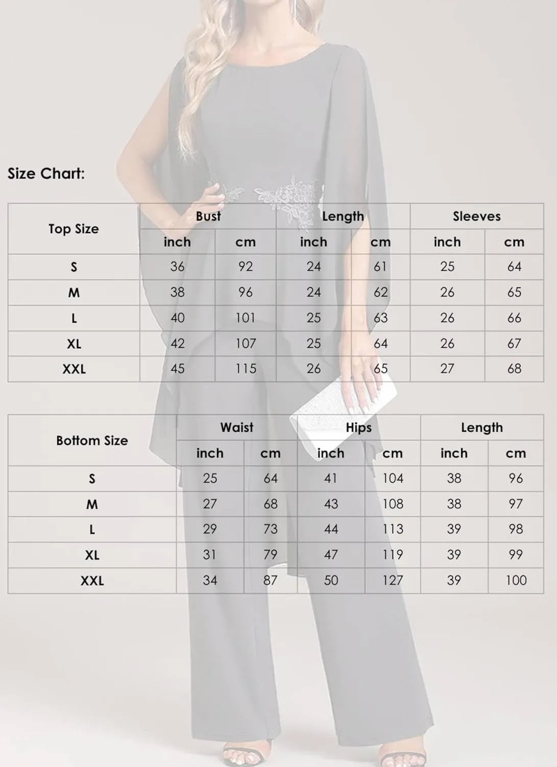 Women's 2 Piece Chiffon Sets Outfits Flowy Summer Casual Dressy Pantsuits Round Neck Split Long Sleeve Baggy Pants Suits