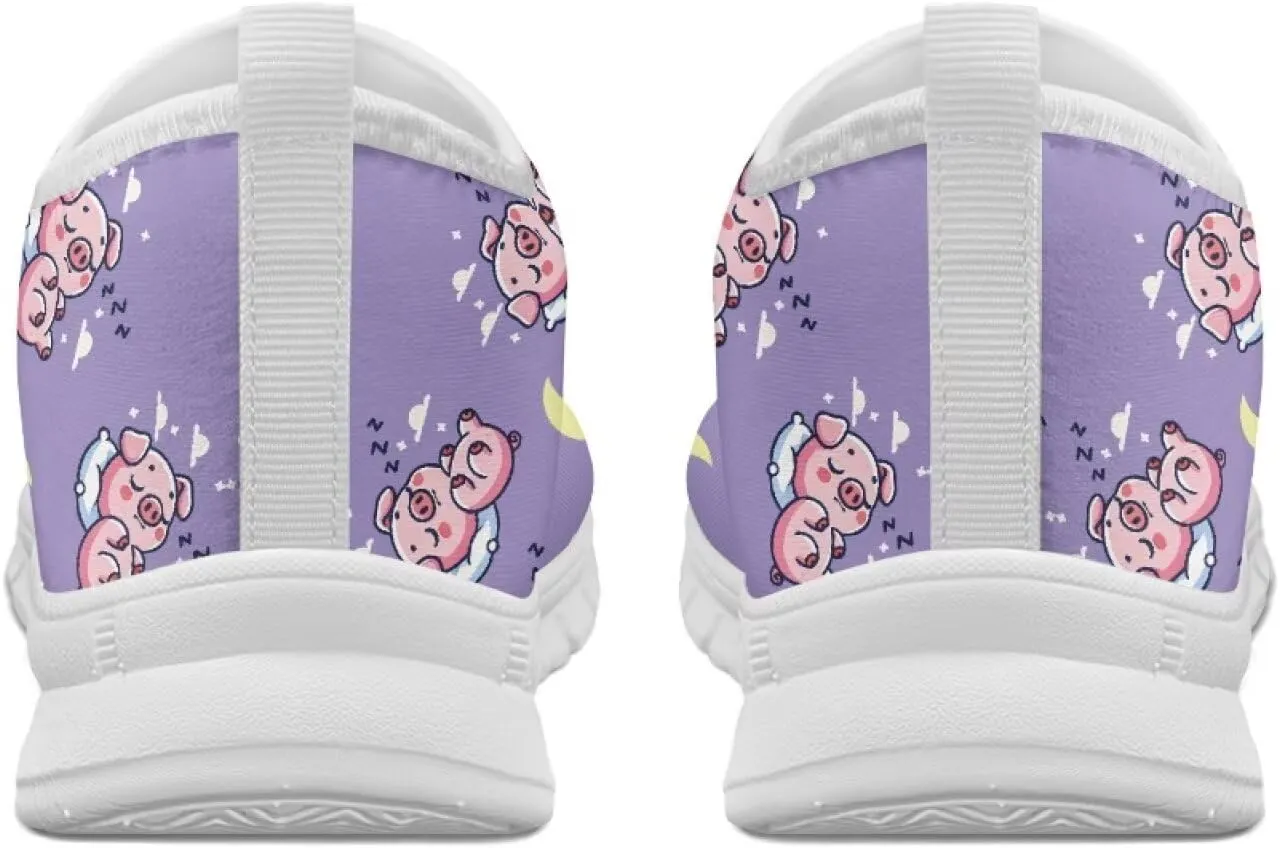 Women's Animals Sneaker Casual Breathable Mesh Anti-Skid Low-Top Outdoor Shoes Soft Slip On Holiday Travel Sneaker for Ladies US 5.5-11.5