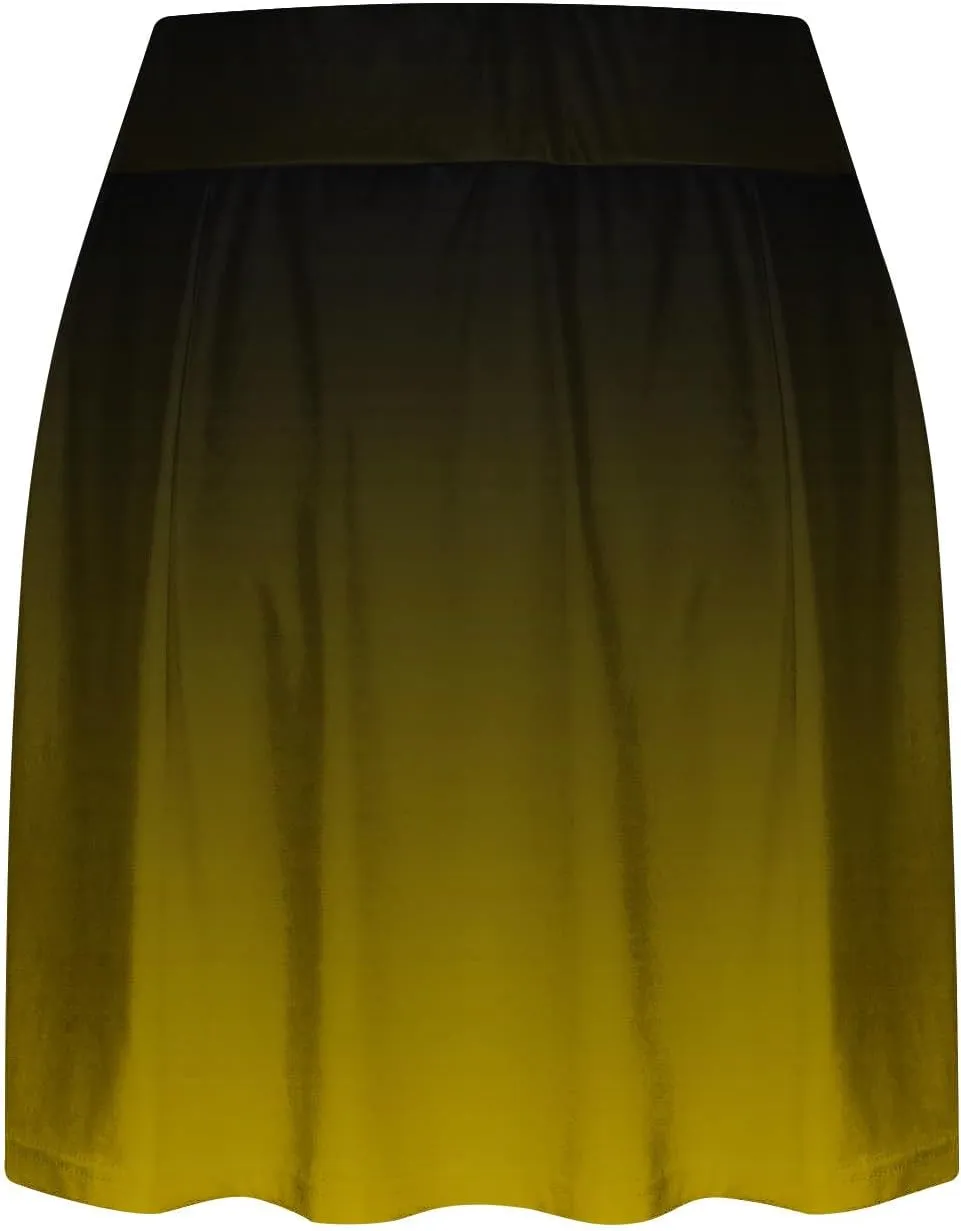 Women's Athletic Tennis Skirts with Shorts 2025 Trendy Print High Waisted Golf Running Shorts with Pockets Leggings