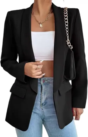 Womens Blazers for Work Casual Dressy Jackets Long Sleeve Blazers for Women Business Professional Suit Jacket