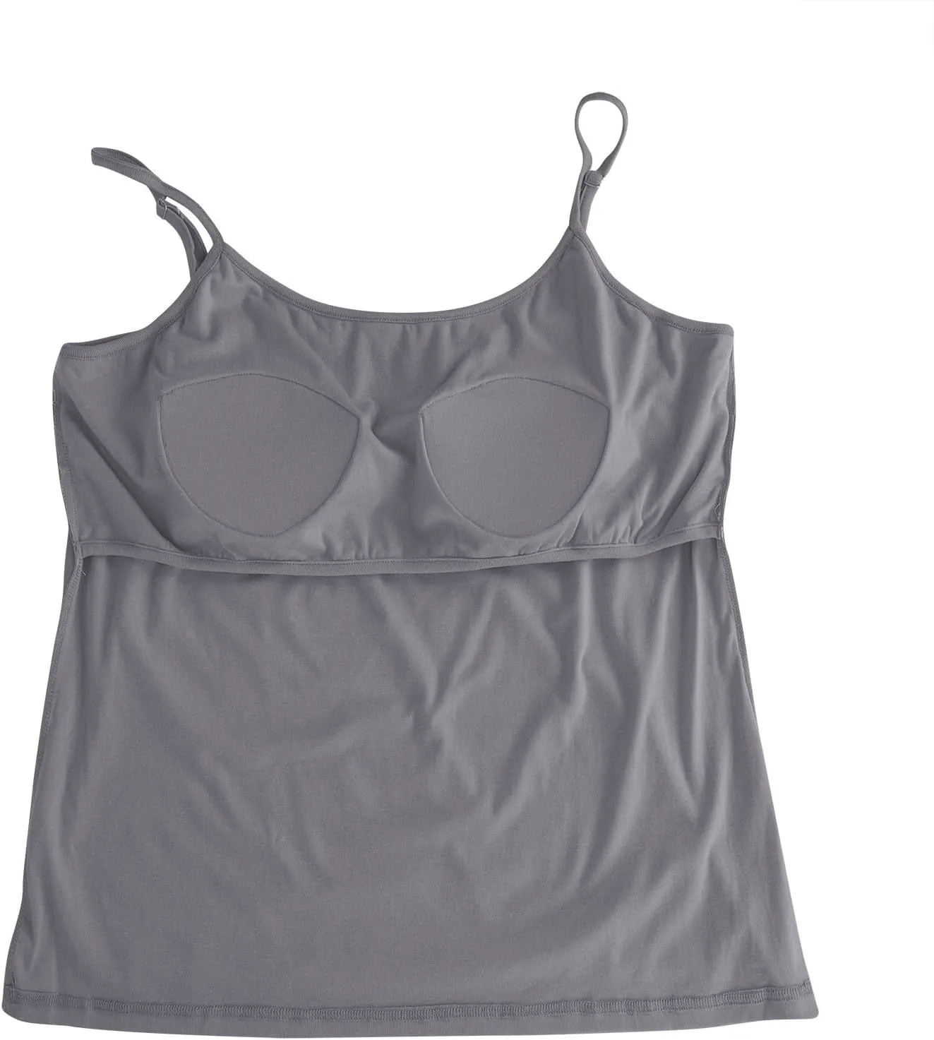 Womens Built in Padded Bra Camisoles Plus Size Spaghetti Strap Tank Tops Summer Workout Crop Top Sexy Slim Cami