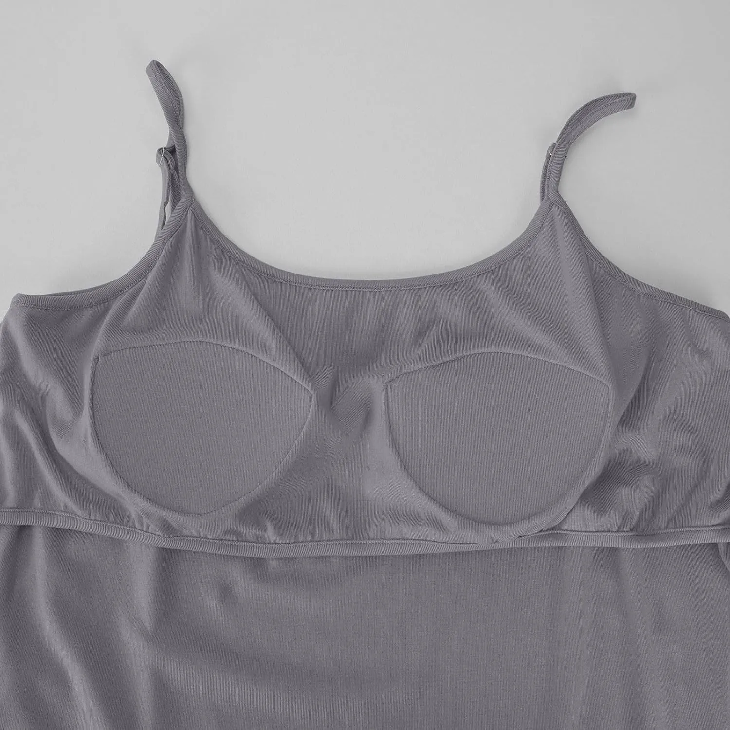 Womens Built in Padded Bra Camisoles Plus Size Spaghetti Strap Tank Tops Summer Workout Crop Top Sexy Slim Cami
