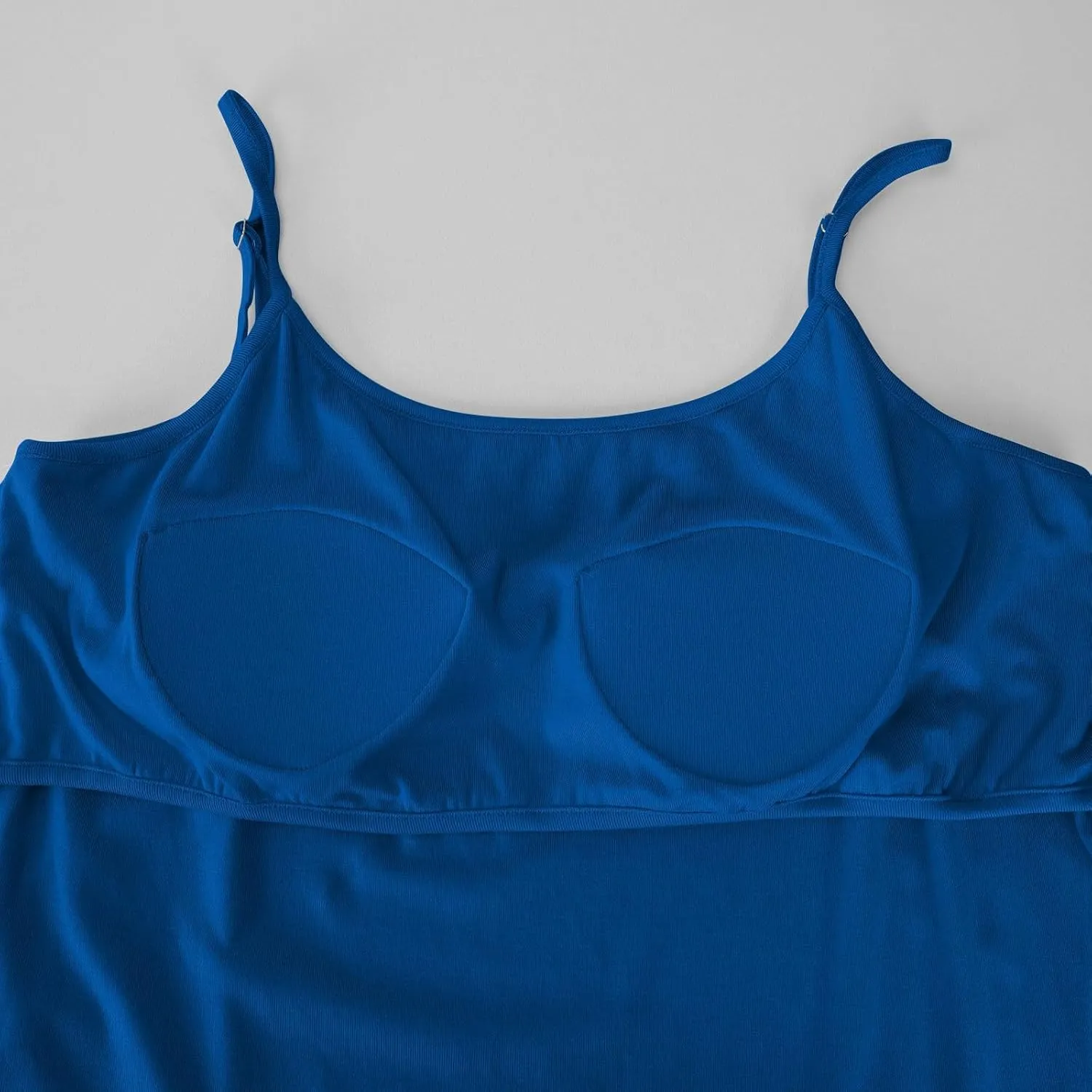 Womens Built in Padded Bra Camisoles Plus Size Spaghetti Strap Tank Tops Summer Workout Crop Top Sexy Slim Cami