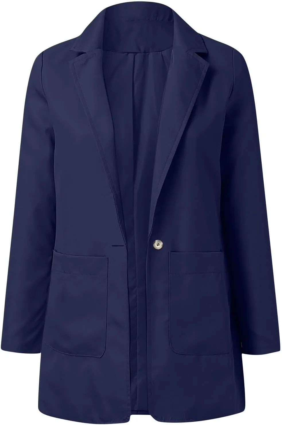 Womens Casual Blazer Button Lightweight Lapel Open Front Cardigan Blazers Business Office Work Jackets Fall Outfits