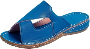 Womens Dress Sandals Low Heel Arch Support Wide Width Orthopedic Orthotic Comfortable Comfort Wedges Slippers Peep Toe Non-Slip Slingback Lightweight Beach Walking Sandal