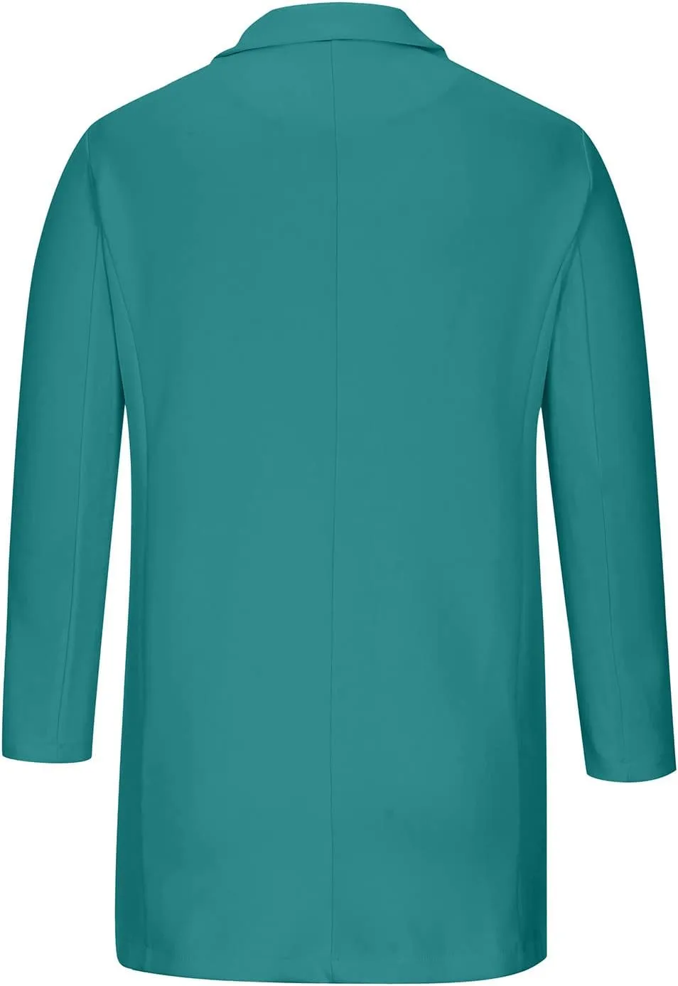Womens Fashion Lapel Collar Long Sleeve Open Front Button Blazer Jackets Business Casual Trench Cardigan Long Suit Coat