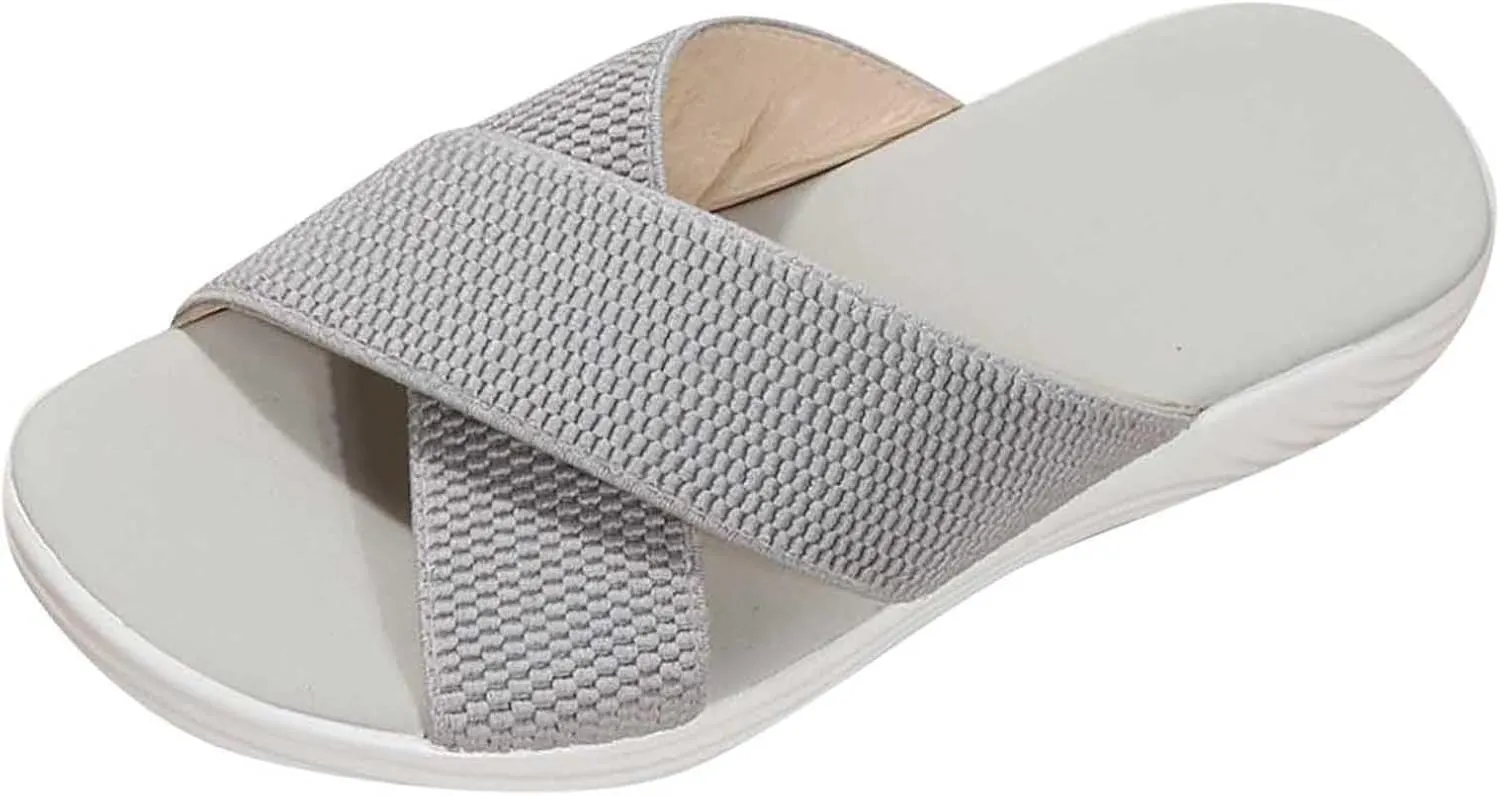 Women's Fashion Platform Sandals Women's Casual Summer Wedge Heels Shoes Orthopedic Sandals with Arch Support