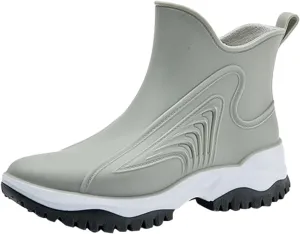 Women's Fashion Rain Shoes Outside Shoes Kitchen Rubber Shoes Soft Bottom Comfortable Middle Tube Rain Boots Rain Boots Womens Short