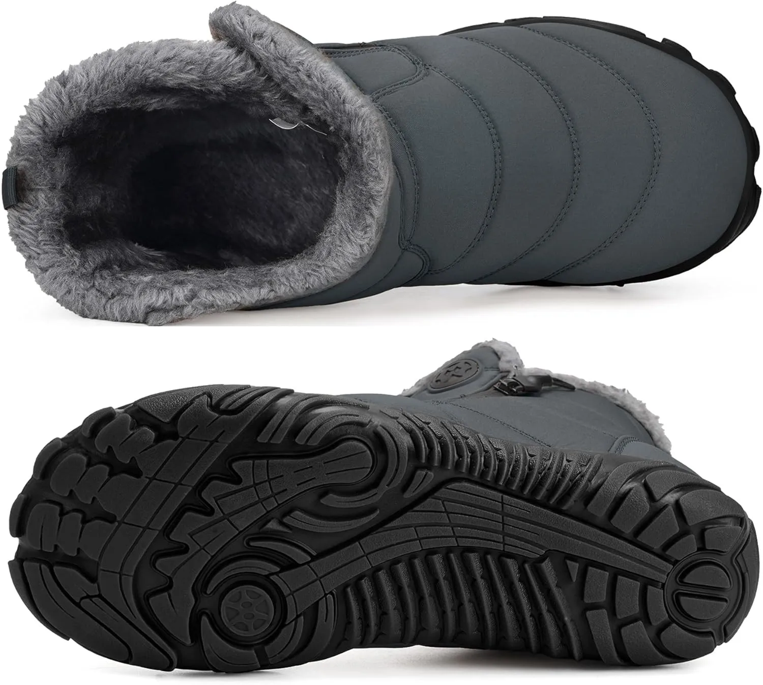 Womens Mens Barefoot Boots Shoes | Winter Snow Boots | Warm Ankle Booties | Zero Drop Sole | Wide Toe Box |