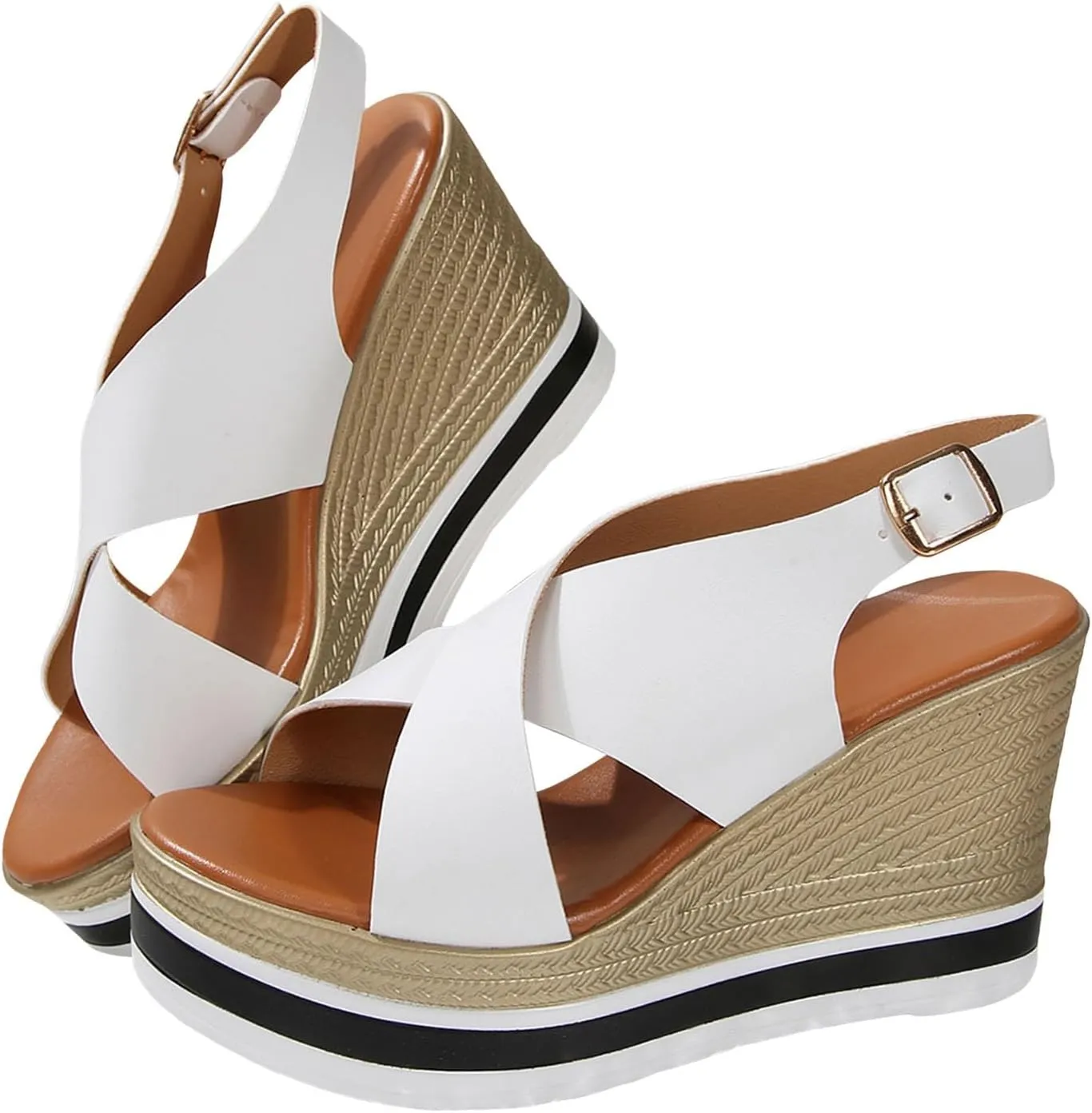 Women's Platform Wedge Sandals Wedge Sandals for Women Summer Beach Casual Sandal Soft Arch Support Comfortable