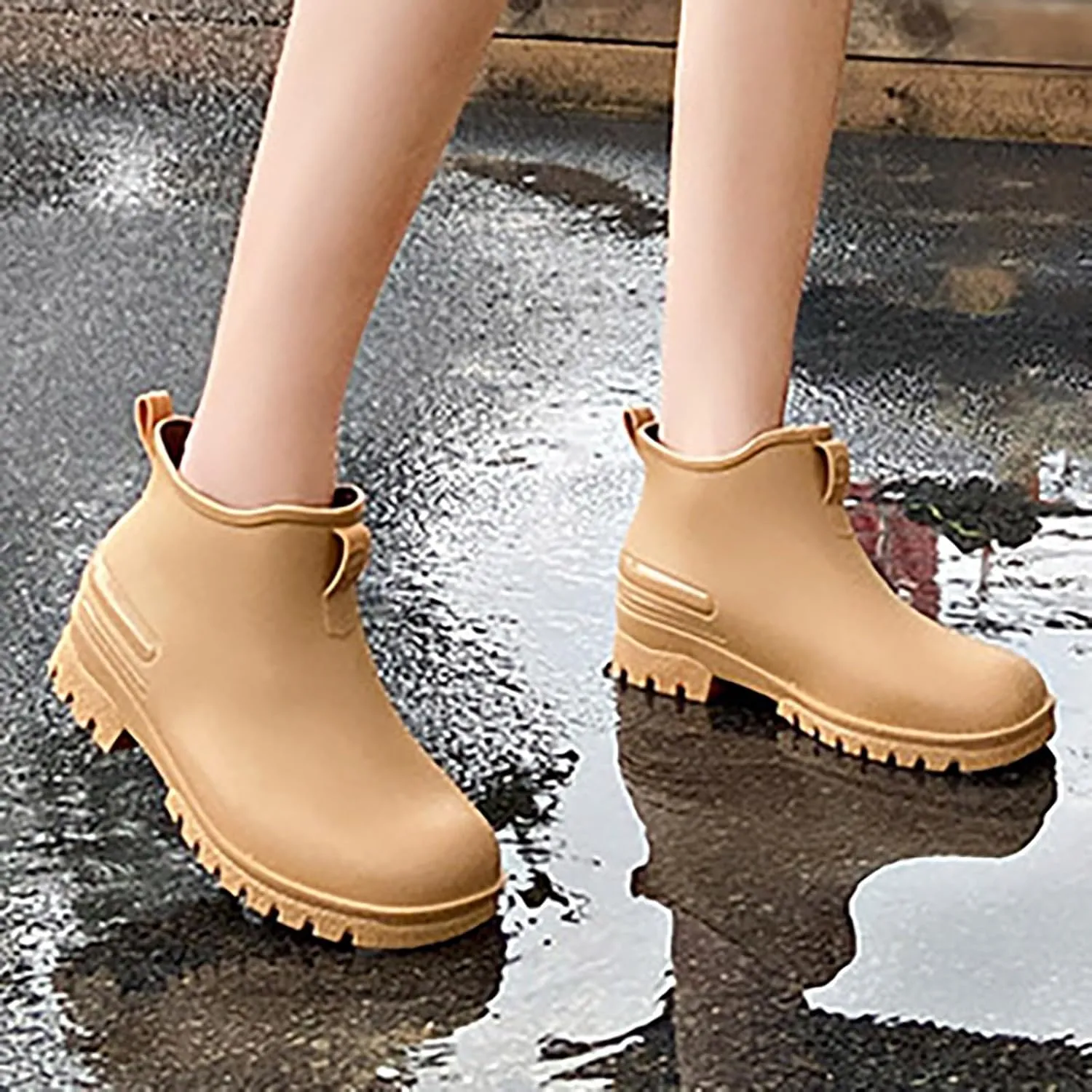 Womens Rubber Boots Womens Rain Boots for Boating Fishing Gardening Farming Outdoor Lightweight Rain Shoes