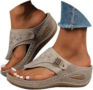 Womens Sandals Comfortable Dressy Arch Support Orthopedic Thong Flip Flops Summer Orthotic Slippers Beach Shoes 2025