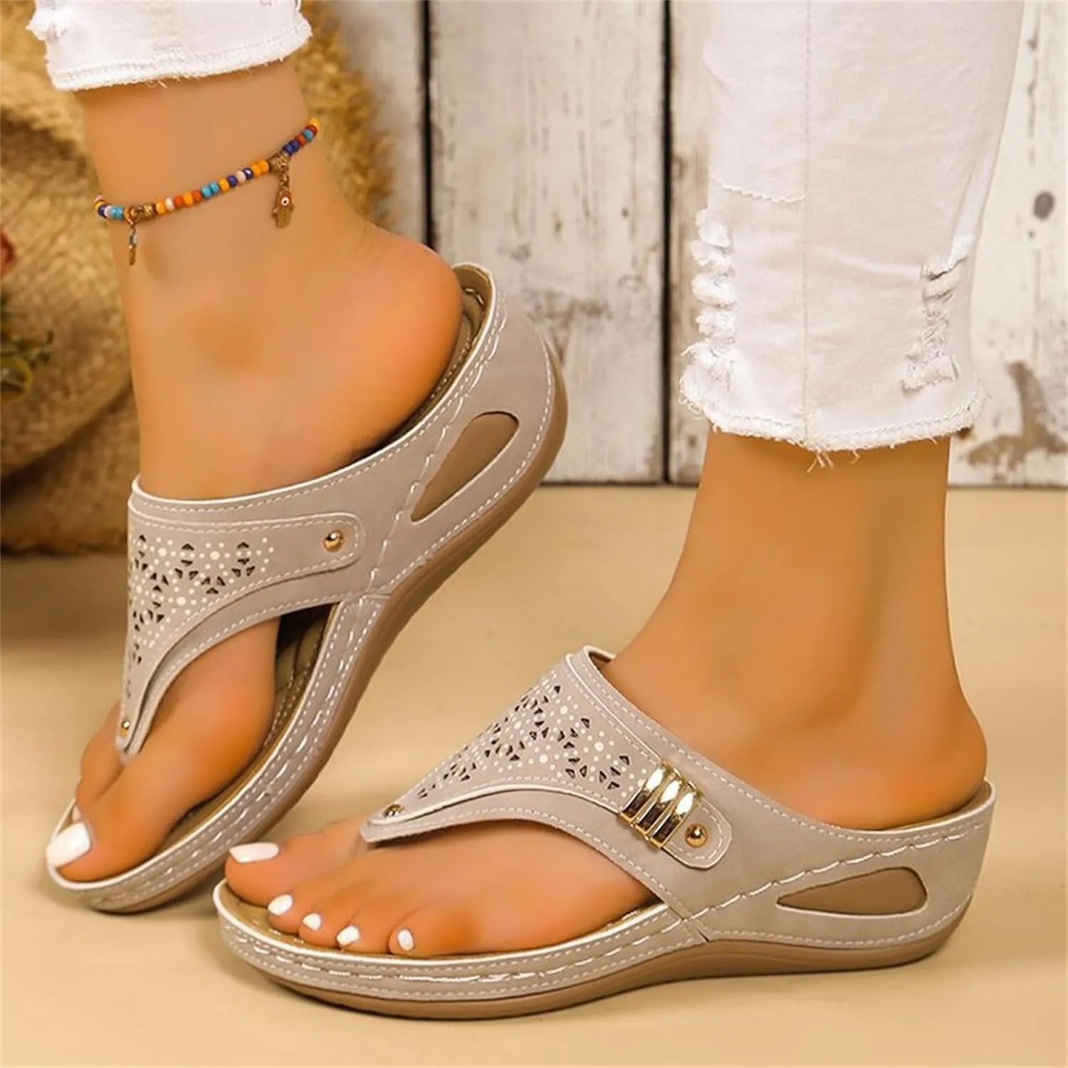Womens Sandals Comfortable Dressy Arch Support Orthopedic Thong Flip Flops Summer Orthotic Slippers Beach Shoes 2025