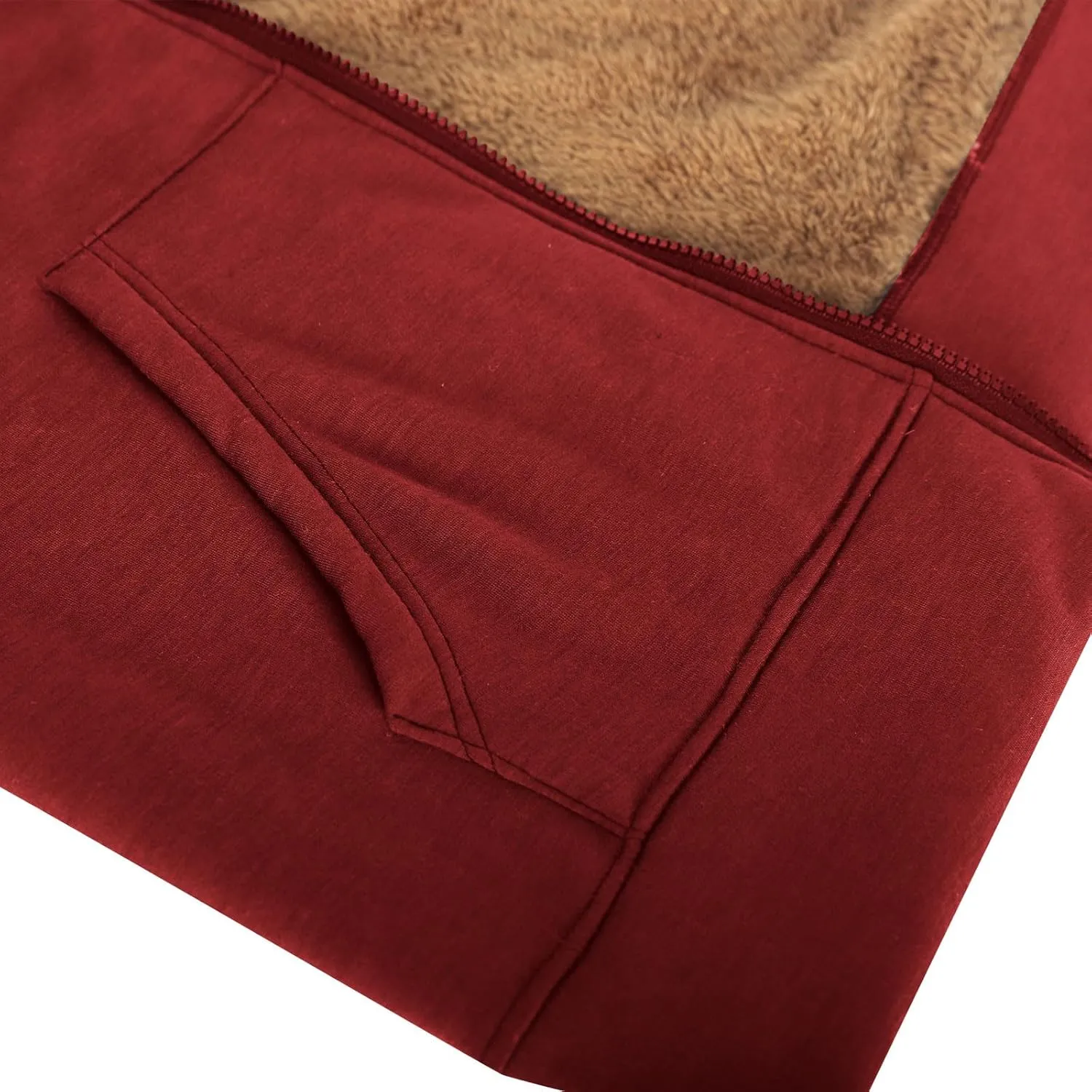 Womens Sherpa Lined Hoodie Soft Fleece Lined Zip Up Jacket Thick Warm Hooded Sweatshirt Fall Outfits Winter Clothes