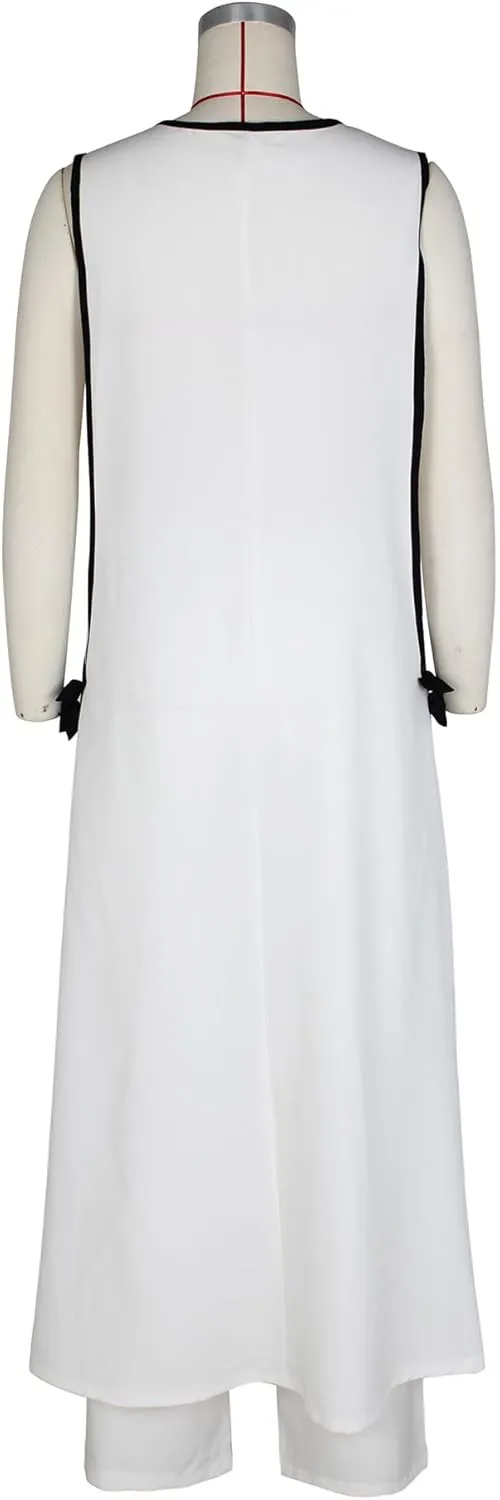 Womens Sleeveless Suit Vest Dress Wide Leg Pants Business Casual Blazer Set Multi Pockets Overalls