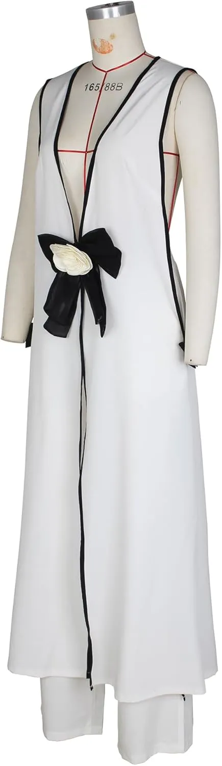 Womens Sleeveless Suit Vest Dress Wide Leg Pants Business Casual Blazer Set Multi Pockets Overalls