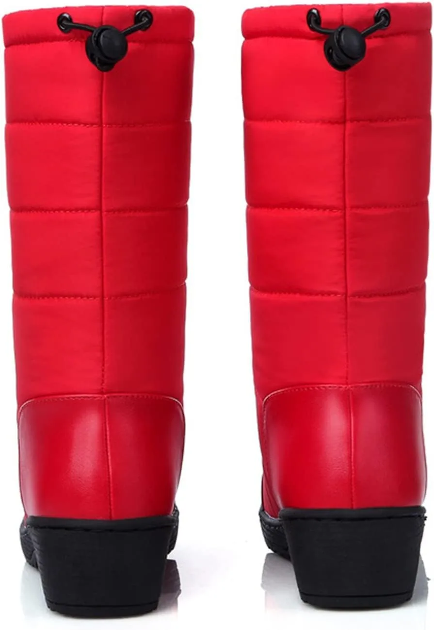 Women's Snow Boots Waterproof Size 11 Winter Ankle Dress Boots for Women Waterproof Snow Womens Winter Booties Waterproof Snow Boots with Built In Ice Grips for Women Botas Para El Frio Para Damas