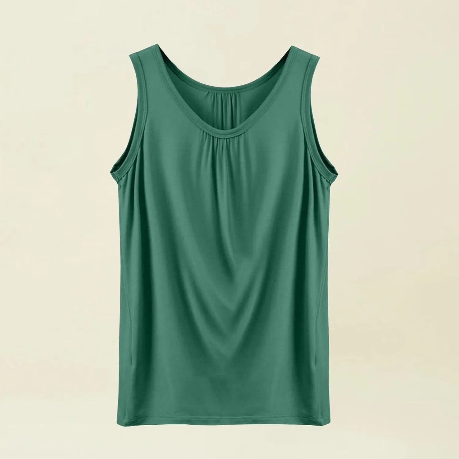 Women's Summer Tank Tops Dressy Casual Sleeveless Holiday Shirts Loose Fit Pleated Front Plus Size Tunic Blouses