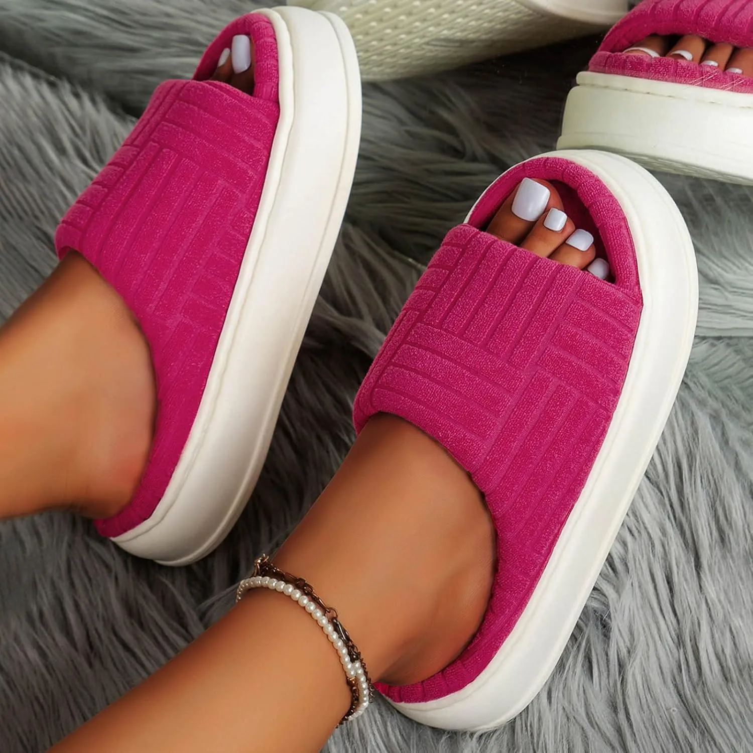 Womens Warm Cotton Knit Memory Foam Slippers House Slippers Men's Winter House Slippers Orthotic House Shoes Nightmare Before Christmas Slippers for Women Tabletop Christmas Tree Gifts for Men 2023