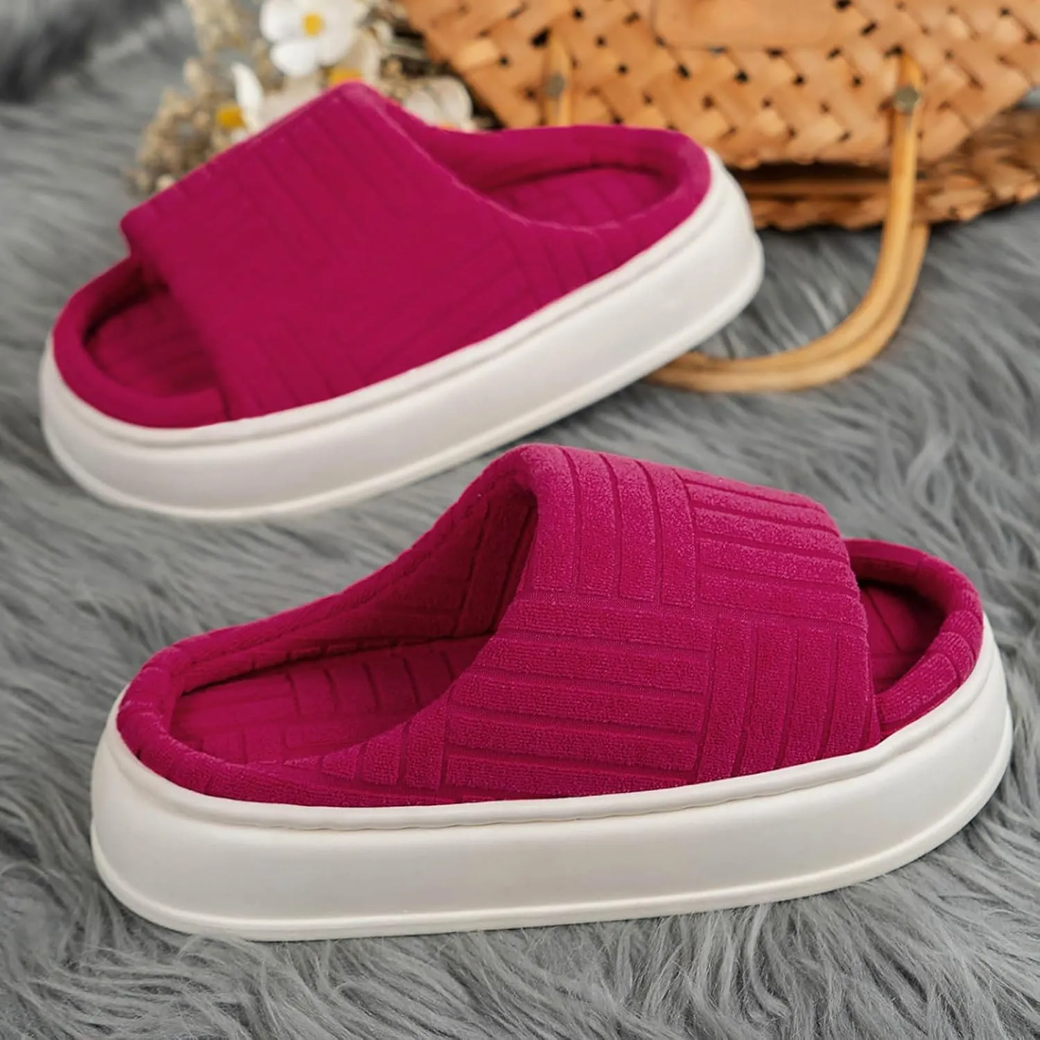 Womens Warm Cotton Knit Memory Foam Slippers House Slippers Men's Winter House Slippers Orthotic House Shoes Nightmare Before Christmas Slippers for Women Tabletop Christmas Tree Gifts for Men 2023