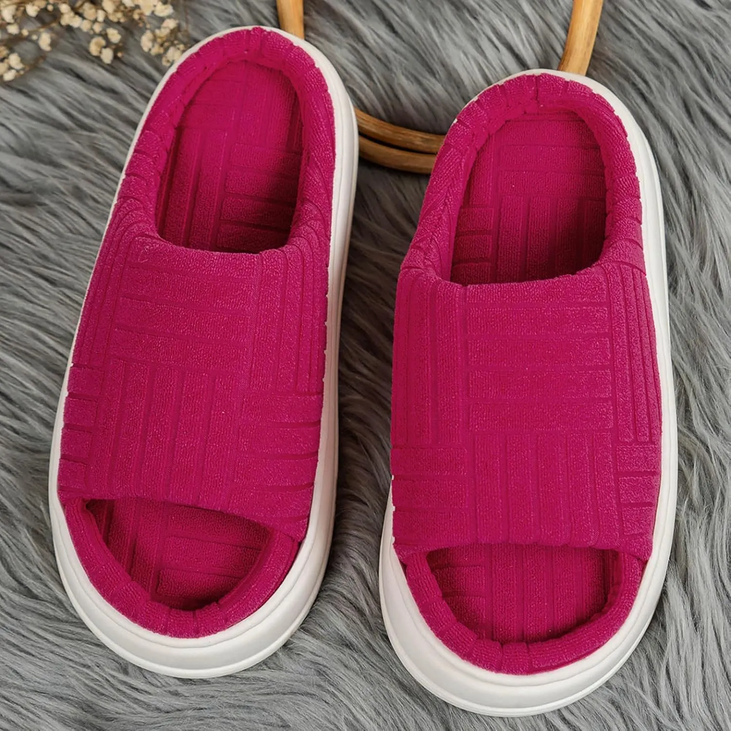 Womens Warm Cotton Knit Memory Foam Slippers House Slippers Men's Winter House Slippers Orthotic House Shoes Nightmare Before Christmas Slippers for Women Tabletop Christmas Tree Gifts for Men 2023