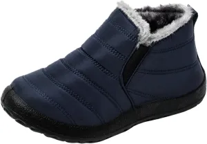 Women's Wide Width Waterproof Snow Boots Womens Winter Boots Wide Ankle Winter Shoes for Women Waterproof Snow Non Slip Boots for Snow and Ice Women Platform Ankle Winter Boots for Women