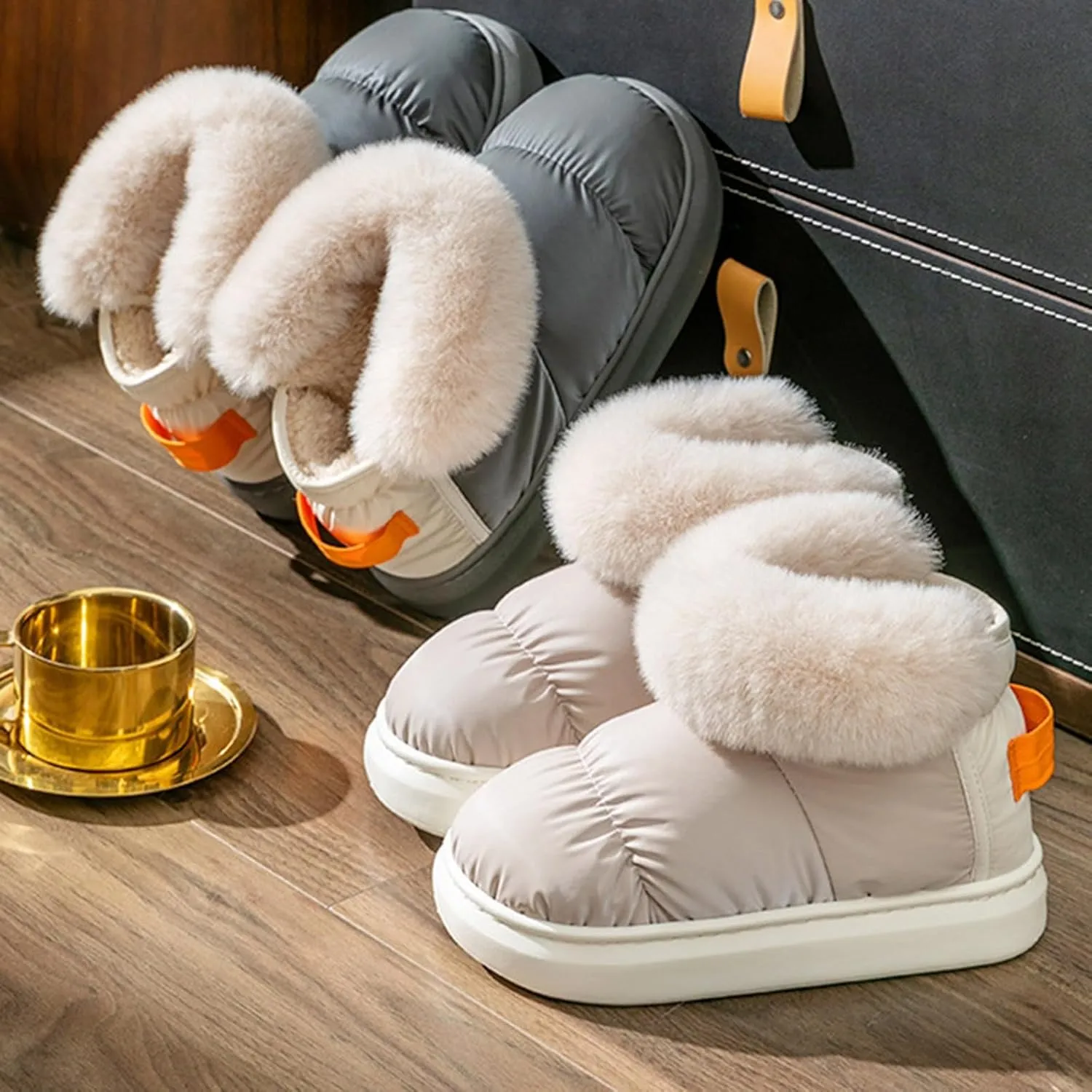 Women's Winter Boots Fuzzy Snow Boots for Women Mini Short Platform Boots Winter Warm Snow Boots Ankle Booties