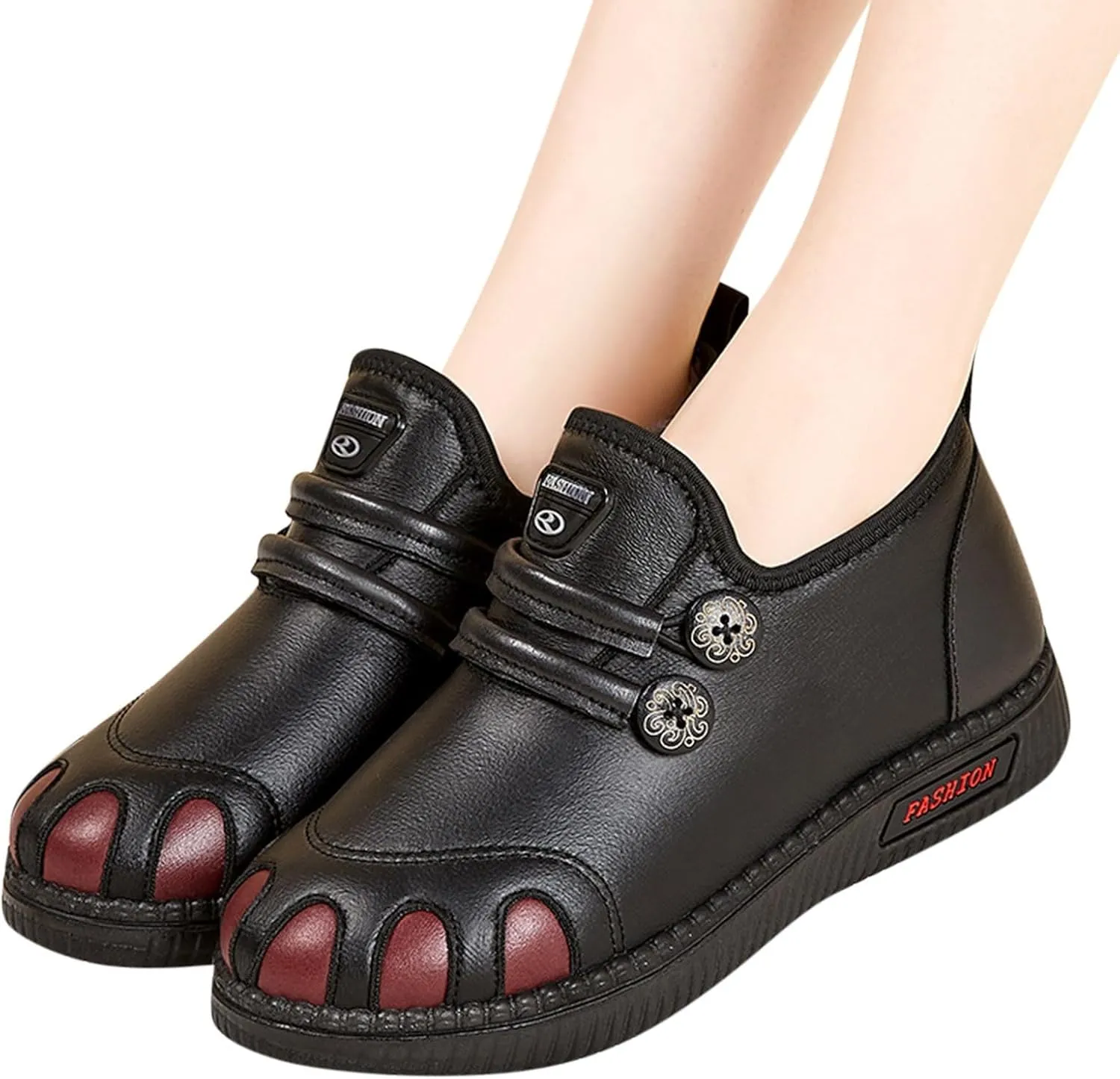 Womens Winter Snow Boots Wide Width Women Snow Boots Tall Women Winter Boots Slip on 8.5 Winter Dress Boots for Women Low Heel Botas Para Trabajo De Invierno Mujeres