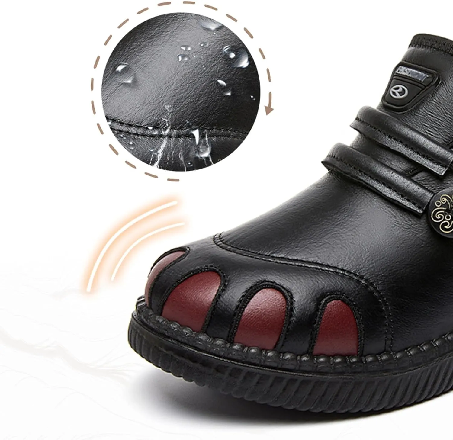 Womens Winter Snow Boots Wide Width Women Snow Boots Tall Women Winter Boots Slip on 8.5 Winter Dress Boots for Women Low Heel Botas Para Trabajo De Invierno Mujeres