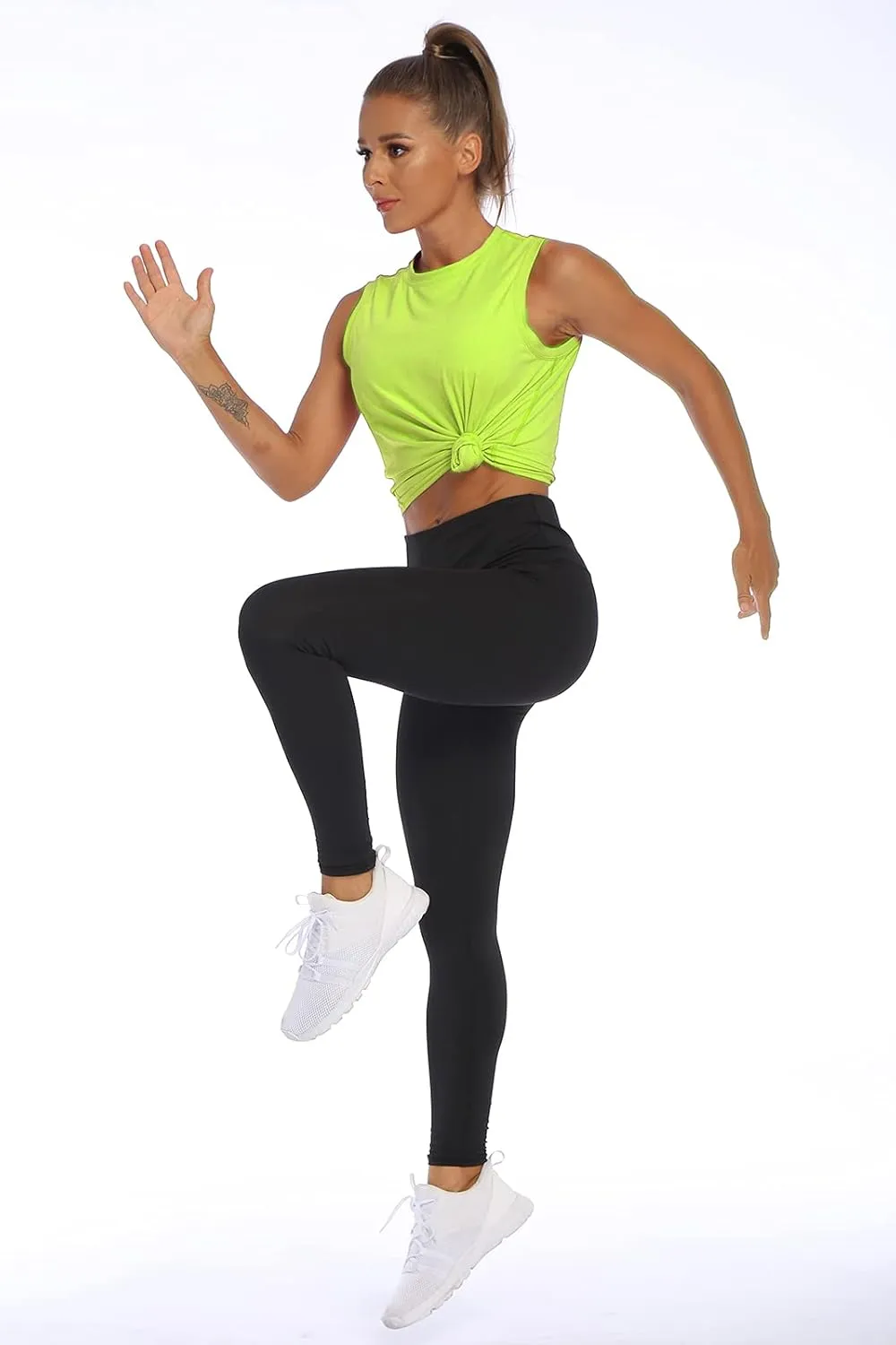 Women's Workout Tank Tops Sleeveless Athletic Crop Tops Running Short Tops Cool Shirts