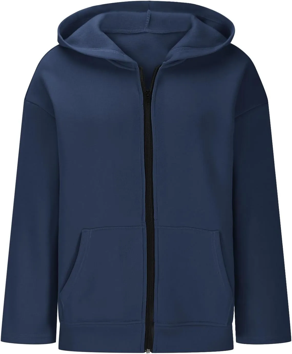 Womens Zipper Oversized Hoodies Winter Casual Sweatshirts Trendy Long Sleeve Fall Outfits with Pocket 2025 Clothes
