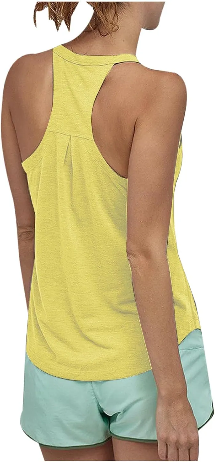 Workout Tops for Women Racerback Tank Tops Seamless Running Tank Tops Muscle Tank