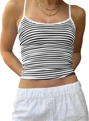 Y2k Tank Top Floral Spaghetti Strap Camisoles Women Sleeveless Flower Cami Top Summer Going Out Slim Fit Vest