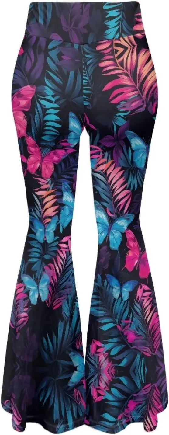 YEXIATODO Flared Yoga Pants for Women Bootleg Yoga Pants Bell Bottom Pants Soft Flared Leggings Hippie Pants Tights