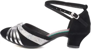 YKXLM Women's Standard Latin Dance Shoes Professional Ballroom Performance Character Wedding Shoes for Women,DYBJ