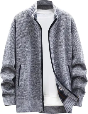 Ymosrh Mens Coats and Jackets Stylish Autumn Winter Men's Fashion Loose Cardigan Warm Lapel Hooded Jacket Sweater
