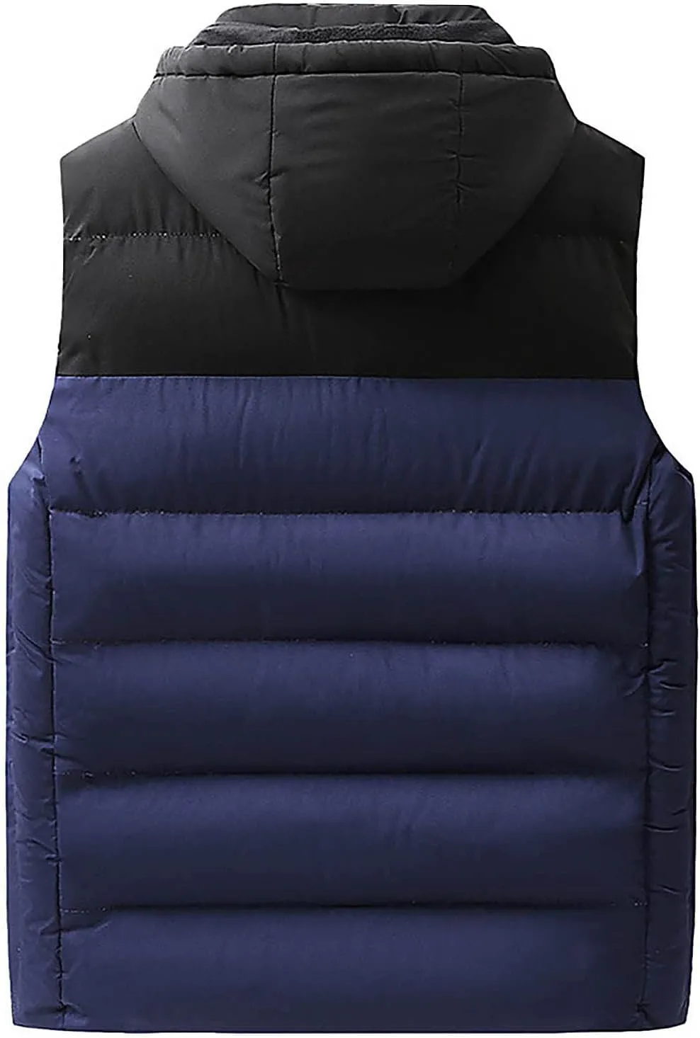 Ymosrh Men's Down Vest Lightweight Winter Vest Thicken Sleeveless Jacket With Hood Coats Puffer Vests Outerwear, L-6XL