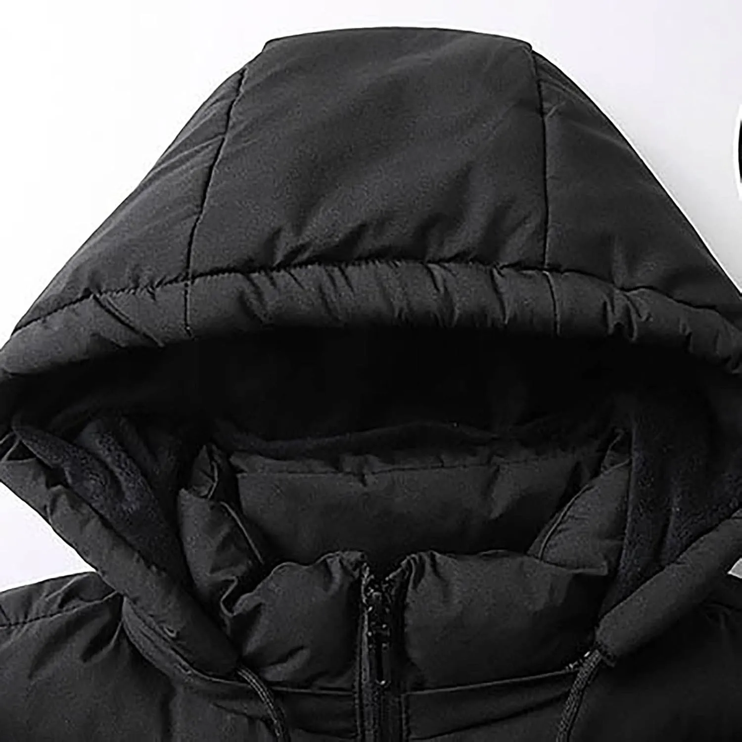 Ymosrh Men's Down Vest Lightweight Winter Vest Thicken Sleeveless Jacket With Hood Coats Puffer Vests Outerwear, L-6XL