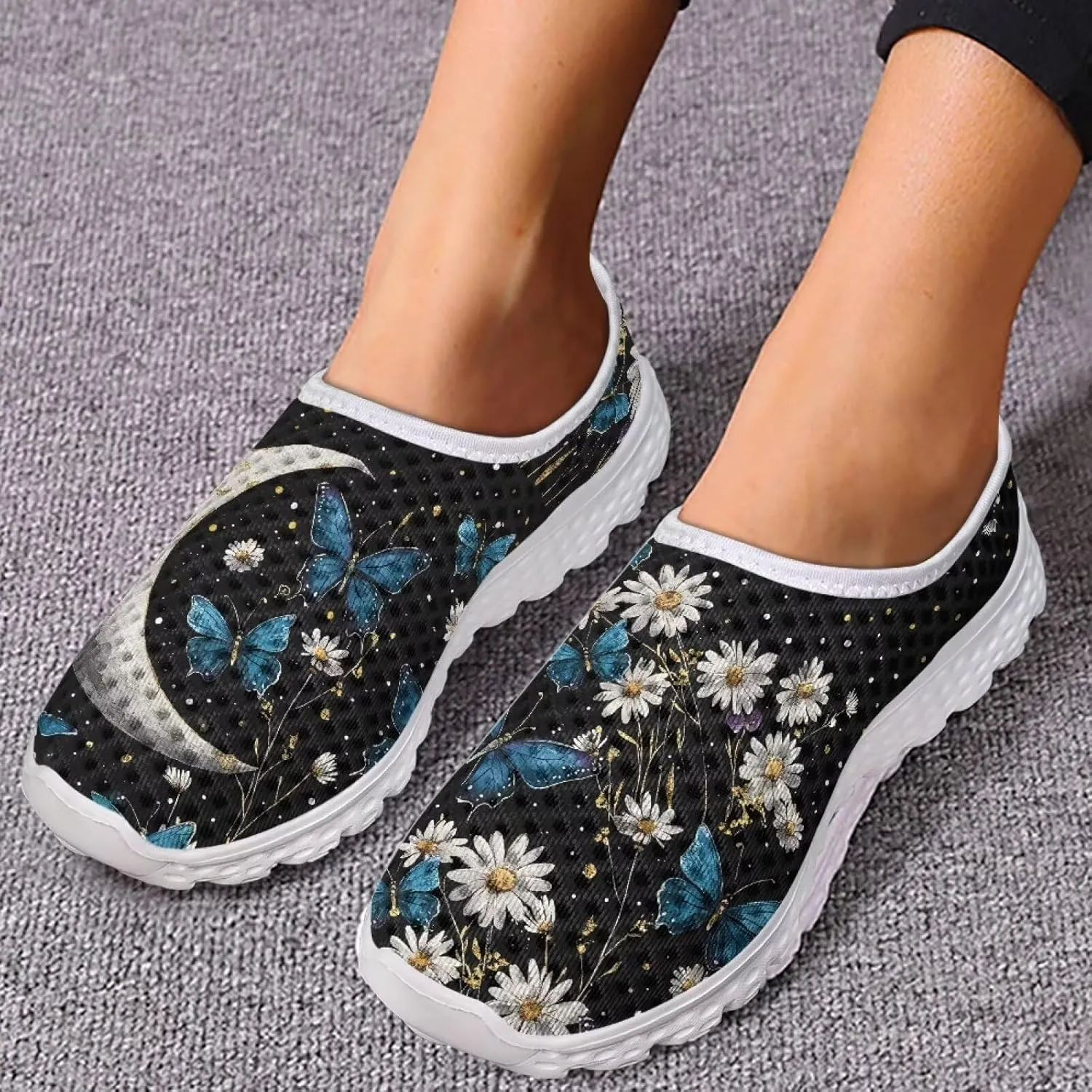 Ystardream Women Road Running Shoes Trainers Low-top Lace Up Lightweight